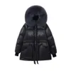 Kvinnor Down Parkas Jackor för kvinnor Winter Coat Kvinnor Parka Casual Solid Color Thicked Coat Fur Hood Thicked Warm Down Cotton Jacket Women 231115