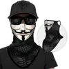 Bandanas Windproof Hiking Scarves Earloop Half Mask 3D Print Venom Bandana Breathable Face Balaclava Cycling Neck Gaiter For Men Women