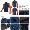 Herrenjacken DAREVIE Fahrradjacke Winter Theramal Fleece Warme winddichte Fahrradjacke Männer Brust Reflektierender Reißverschluss Pro Radjacke Frauen 231116