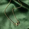 Chains Anti-allergy French Gold-plated Simple Does Not Fade Bath Sleep Off Good Texture Accessories Necklace.