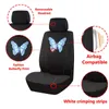 Ny Upgrade Print Polyester Universal Car Seat Covers Passar för de flesta bilar SUV Truck Car Accessories Interior Seat Protector