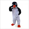 Costumi della mascotte del pinguino in bianco e nero di Halloween Vestito operato da festa di Natale Vestito da personaggio Vestito per adulti Abbigliamento a tema pubblicitario di Carnevale di Pasqua