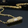 Модные ожерелья 9/14/Золотой комплект ювелирных изделий на заказ DIY Лабораторное бриллиантовое ожерелье для женщин