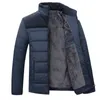 Hommes Vestes Hommes Veste D'hiver 2023 Plus Cachemire Blouson Homme Mâle Col Montant Affaires Manteau Garder Au Chaud Épais Splice Coton Vêtements