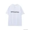 디자이너 패션 의류 럭셔리 티 Tshirts thishneverathat 틈새 Wang Yibo 같은 편지 인쇄 느슨한 슬리브 티셔츠 남성 여름에 여성