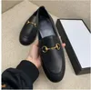 1977 tennis g Dress Shoes Loafers Mules Princetown Women Flat Casual Shoe Authentic Cowhide Buckle Lady Leather Trample 100% Large Size 34-46