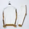 Modemerk lichte luxe herfst- en wintersportset herenmode borduurwerk vest opstaande kraag hoodie broek tweedelige set