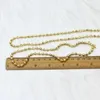 Chains 10 Pcs Gold Plated Beads Strand Necklace Classic Jewelry Chain Trendy Party Gift 52957