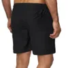 summer men new Loose quick dry solid color drawstring beach fitness shorts