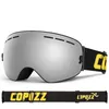 Ski Goggles Copozz Men Men Man Brand Goggles Goggles Goggle Goggles Okulary do narciarstwa UV400 Ochrona śniegu szklanki przeciwbogowe maska ​​narciarska 231116