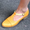 Chaussures de robe 2023 Femmes Appartements Casual Plus Taille Femme Sapato Feminino Style britannique PU Cuir Chaussure coréenne H1777 Zapatos de Mujer