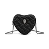 Avondtassen 2023 KURT G Zomer Luxe Hart Geborduurde Vrouwen Cross Body Bag Dame Gewatteerde Schouder Zachtheid Reizen 231115