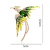 Broches cristal Phoenix oiseau pour femmes hommes 5 couleurs émail vol beauté fête bureau broche broche cadeaux 2023