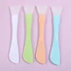 Makeup Brushes Silicone Facial Mask Brush Soft Head With Scraper Integrated Dual-use Mud Film DIY Adjusting Tool Beauty Make Up