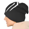 Basker vit spindel beanie hattar logo retro mössor unisex vuxen hippie stickad hatt höst vinter grafisk huvud wrap