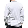 Herrpolos t-shirt herr toppar kontor polyester vanlig ribbad smal passform mjuk fast stativ krage sommarmöten mode mode