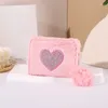 Wallets Women Plush Cute Clutch Coin Wallet Short Zipper Kawai Heart Money Bags Purse Fashion Pouch Business Card Holder