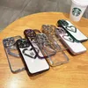 Iphone Case Heart-shaped design Luxury transparent Magnetic Magsafe Wireless Charging case Iphone 15 14 13 12 11 Pro Max 14Pro 14Plus 13Pro Clear coated soft silicon