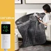 Cobertor elétrico 220V Segurança Plush Cobertor Elétrico Cama Termostato Colchão Elétrico Macio Cobertor de Aquecimento Elétrico Aquecedor Tapete 1.8 * 1.5 231116