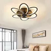 Moderne LED-plafondhanglamp Acrylkap Traploos dimmen Plafondverlichting voor slaapkamerwoonkamer
