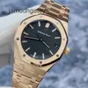 AP Swiss Luxury Watch Royal Oak Series 15500or Gold Case with Black Dial 18k Rose Gold Material Automatic Mechan's Watch Credit