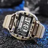 Montres-bracelets SYNOKE Montre Pour Hommes Montres G Style 50M Étanche Numérique Montres LED Date Sport Montre Homme 9801