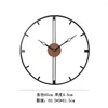 Horloges murales horloge Design moderne suspendu créatif métal maison silencieux décor montre salon