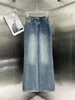 Jeans para mujer 2023 Otoño e invierno Cilindro recto azul Alto Weaist Slim Fit Casual Pierna ancha Mujeres