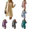 Robes décontractées 2 pièces/ensemble élégant Cardigan col rond femme robe fourreau long manteau moulante ensemble décontracté