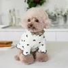 Vêtements pour chiens Love TShirt Chemise en coton respirant Chat Gilet doux pour petit moyen bouledogue français Chihuahua Vêtements Robe de Noël 231115