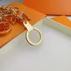 2023 Fashion Flower Design Keychain Charm Men and Women Party Couple Gift Key Ring Jewelry
