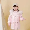 Manteau en duvet pour filles de 2 à 9 ans, à capuche, épais, chaud, Long, coupe-vent, vêtements pour enfants