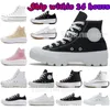 Toile classique des années converses converse all stars Casual Chaussures Platform Chaussures Hi Reconstruction Slam Jam triple Noir Blanc Haute Mens Femme Sports Sport Sport 36-44