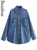 Chemisiers Femme Bazaleas Boutique Officielle En Ligne Chemises Simple Boutonnage Et Chemise En Denim Col Rabattu Poches