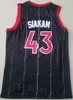 Basketbal Heren Pascal Siakam City Jersey 43 Verdiend Borduren En Naaien Statement Voor Sportfans Gestreept Zwart Rood Wit Team Klassiek Ademend Hoge Kwaliteit