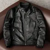 Veste de printemps en fausse fourrure pour hommes vestes de moto homme en cuir véritable Blazer mince mode Biker manteau en peau de vache vêtements masculins 231116