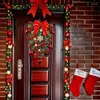 Decorative Flowers Outdoor Christmas Wreath Year Decorations Flower Garland Merry Upside Down Tree For Shop Garden Fireplace