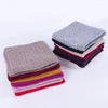 Scarves Outdoor Thick Warm Neck Warmer Solid Knitted Korean Style Snood Scarf Wool Women'S Winter Running Riding Windproof