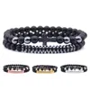 가닥 남성 크로스 팔찌 구슬 보석 남자 Pulseira masculina feminina bileklik pulseras mujer moda 2023 선물 액세서리