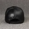 Ball Caps 2023 Brand Style Men's Real Sheepskin Leather Baseball Cap Sboy /Beret Hat Winter Warm Hats Cow-31