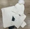 5color Designer Gloves Hat Scarves Sets Warm Ear Protection Wool Cap Piece Set Versatile Scarf Hat Glove