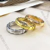 3 colours ring twisted rings wrap snake design rings 18K gold plated jewelry silver rose size 8 ring for anniversary party set gift 1