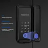 Smart Lock Tuya APP Controllo Serratura in vetro scorrevole Impronta digitale Smart Lock Bluetooth 13,56 Mhz RFID Porta elettronica singola doppia in vetro BoltlockL231116