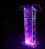Table Lamps Crystal Podium Conference Room Chair Acrylic Simple Modern Lifting LED Lights