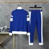 24SS diseñador para hombre chándales bordado letra impresión cremallera rompevientos chándal traje deportivo de lujo hombre raya traje deportivo trajes deportivos azules