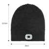 Basker beanie hatt med LED -ljus fast färg hög elasticitet tvättbar ljusstyrka justerbar unisex vinter varmt ljus