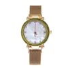 Wristwatches High-End Watch Ladies Vibrating Network Red Mesh With Trend Quartz 2 Rupees Items Reloj Para Mujer