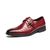 Zapatos de lujo, zapatos Oxford clásicos con patrón de cocodrilo rojo y azul para Hombre, vestido Formal de boda para baile de graduación, desfile de bienvenida, Zapatillas para Hombre