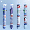 8/10 kleuren drukt type balpennen 0,5 mm schattig dierenvormige schrijfgel student cadeau -leer kantoorbenodigdheden