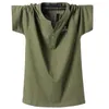 T-shirt da uomo Camicia oversize 2023 Arrivi Primavera ed estate T-shirt a maniche corte con scollo a V moda uomo Taglie grandi e alte